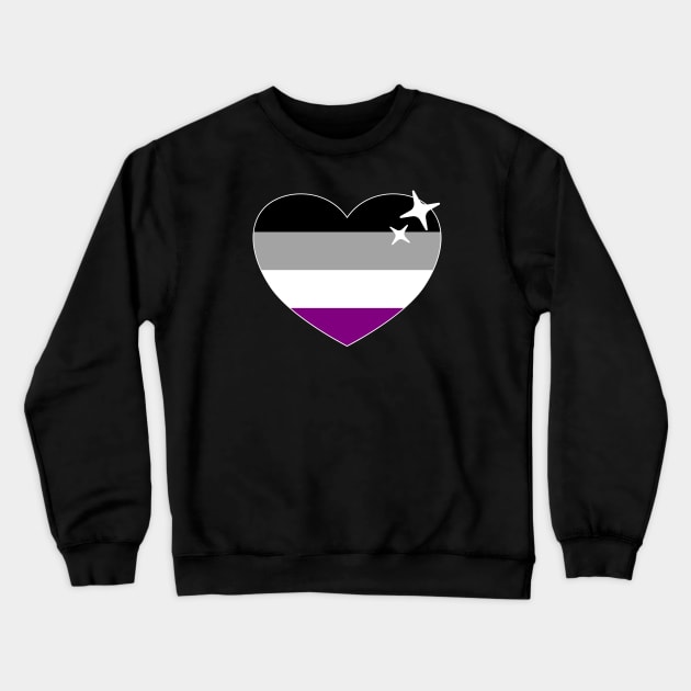 A Sexual Flag - Asexual Heart Crewneck Sweatshirt by Football from the Left